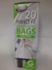 HOUSE EXPERT 20 PERFECT FIT DRAWSTRING BAGS EXTRA STRONG